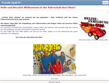 Tablet Screenshot of fahrschule-klotz.de
